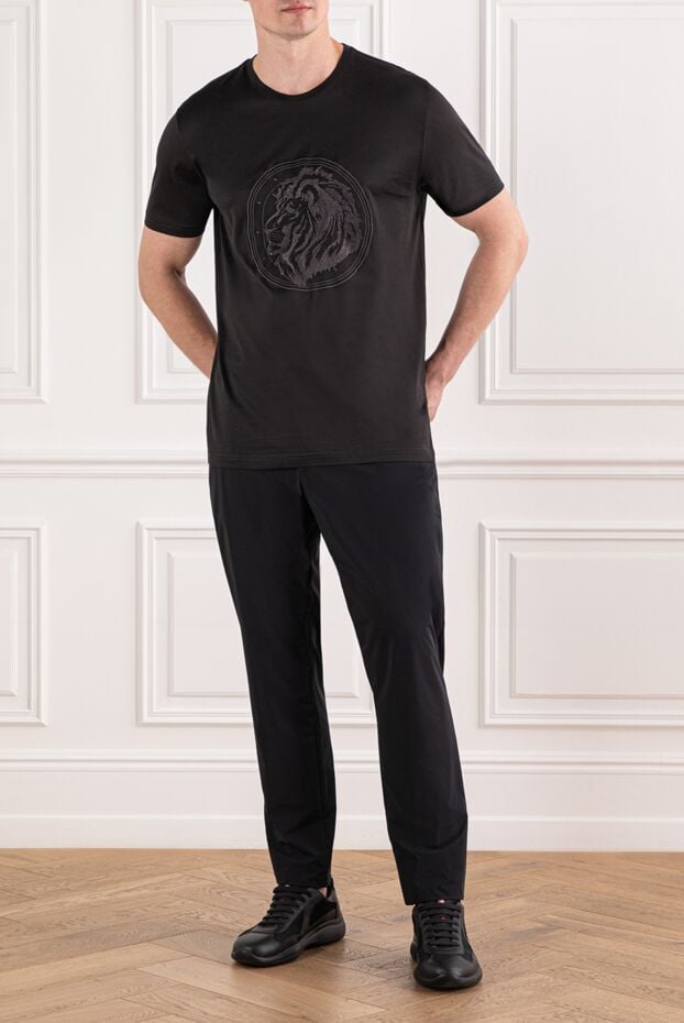 Tombolini men's black trousers with comfortable drawstring waistband 189910 - photo 2