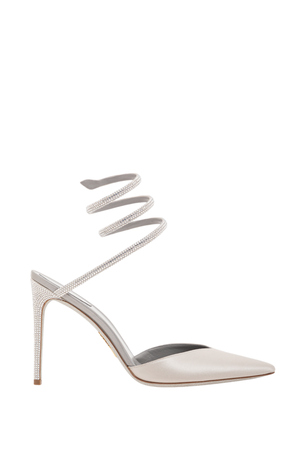 Rene Caovilla satin sandals with glitter spiral ankle strap 189949 - photo 1