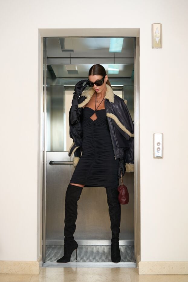 Le Silla black suede over the knee boots for women from the eva collection 189973 - photo 2