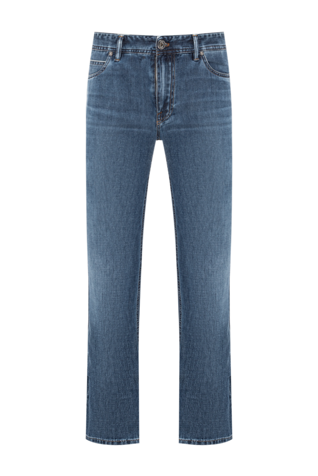 Brioni blue jeans with a slightly distressed effect and straight legs 189983 - photo 1