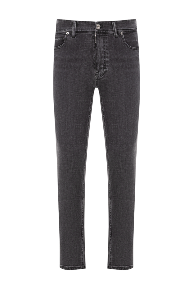 Brioni skinny jeans with grey stonewash effect and contrast stitching 189984 - photo 1