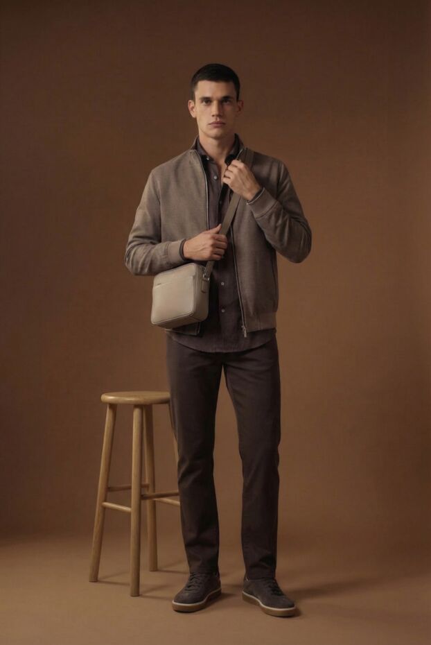 Brioni men's wide-leg dark brown jeans 189987 - photo 2