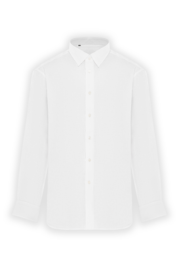 Brioni shirt made of natural linen in white 190011 - photo 1