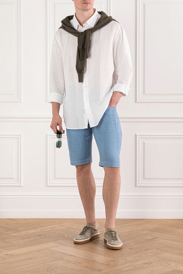 Brioni shirt made of natural linen in white 190011 - photo 2