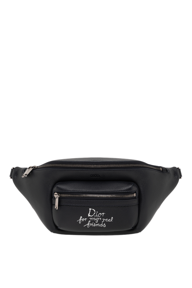 Dior belt bag black men's leather with zipper for my real friends 190087 - photo 1