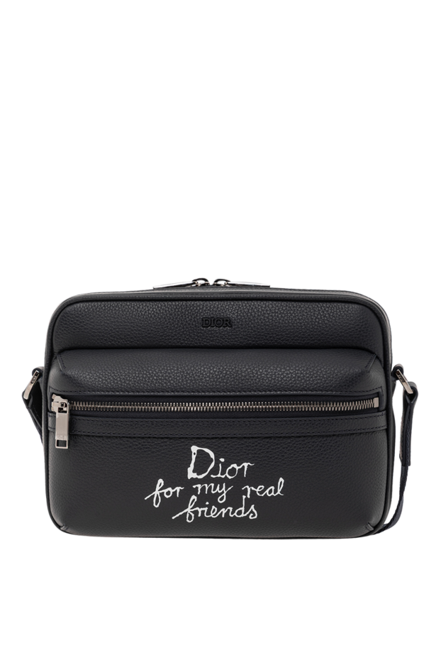 Dior dior rider 2.0 black leather zip messenger bag 190088 - photo 1