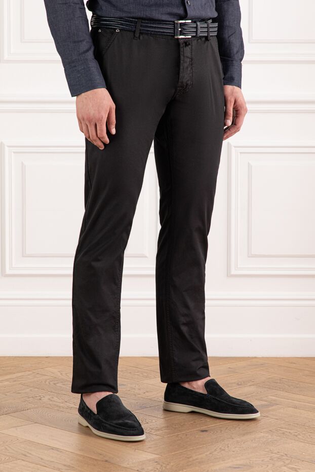 Jacob Cohen classic cotton jeans in rich black tone 190120 - photo 3