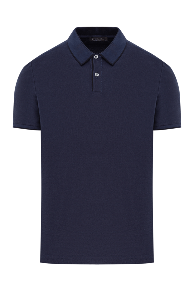 Loro Piana brentwood polo in stretch cotton pique with two-tone trim 190121 - photo 1