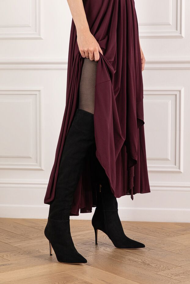 Gianvito Rossi keinna boots in leather with a slim fit and western cut 190164 - photo 2