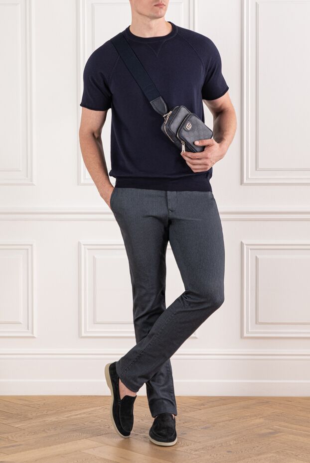 Jacob Cohen men's grey jeans made of thick denim with a strict fit 190199 - photo 2