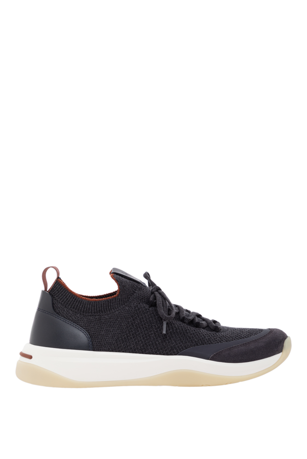 Loro Piana sneakers 410 lp wool knit with suede on the toe gray 190217 - photo 1