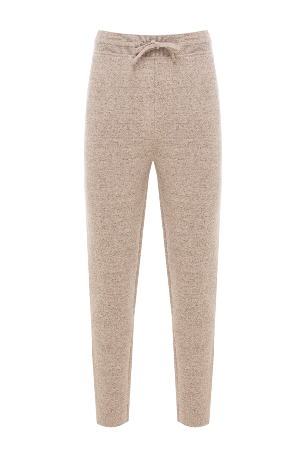 Loro Piana beige linen and cashmere blend drawstring sweatpants 190224 - photo 1