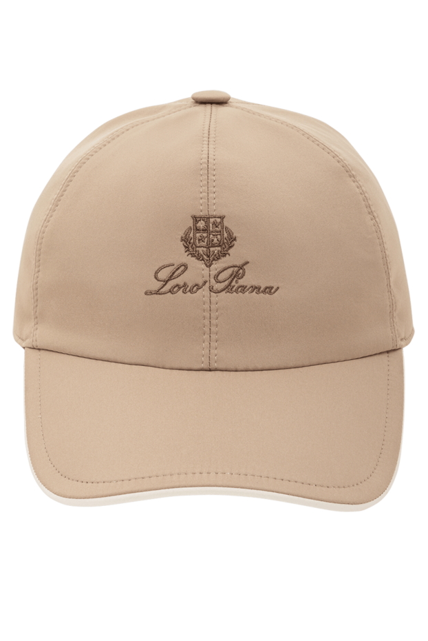 Loro Piana beige 6-piece microfiber wind baseball cap 190229 - photo 1