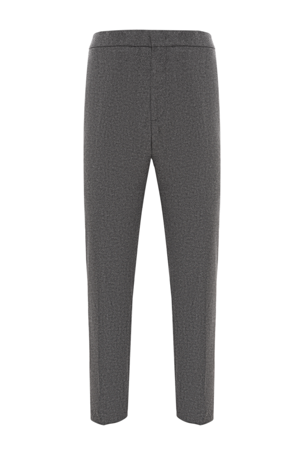 Loro Piana jarno men's gray cotton gabardine trousers classic 190233 - photo 1