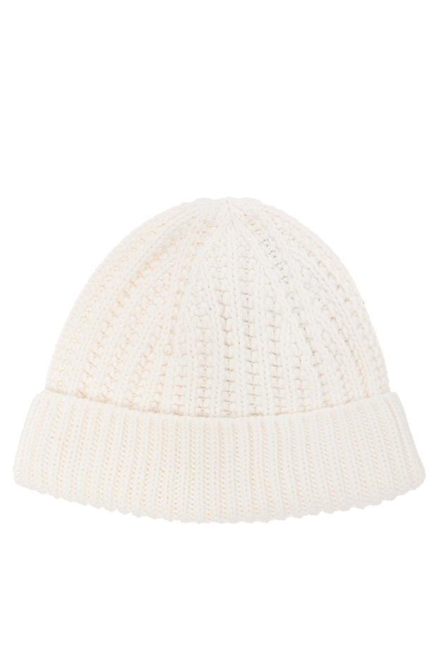Loro Piana men's white moltrasio hat with folded brim and classic ribbed pattern. 190234 - photo 1
