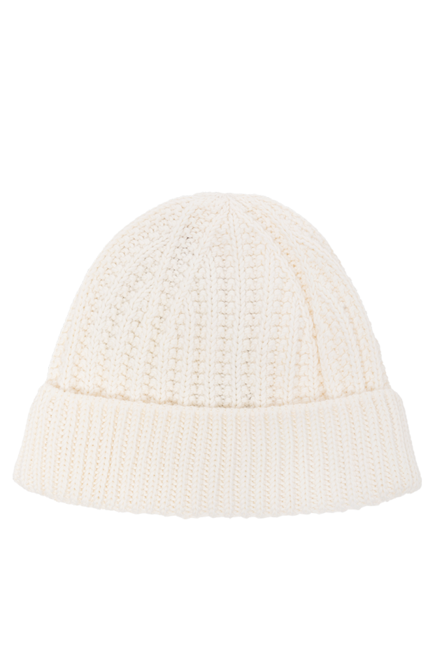 Loro Piana men's white moltrasio hat with folded brim and classic ribbed pattern. 190234 - photo 3