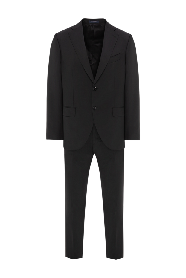 Sartoria Latorre men's wool suit black single-breasted classic 190246 - photo 1