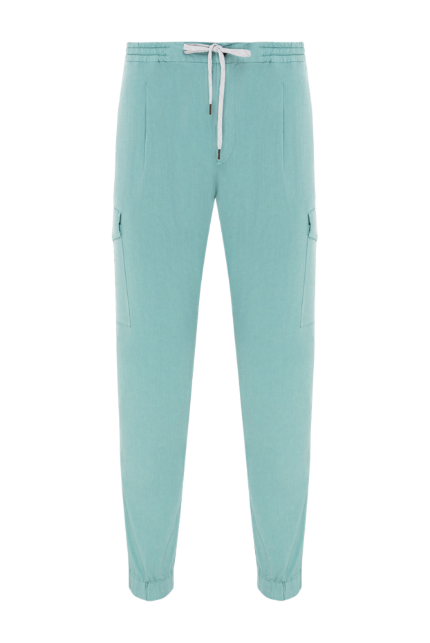 PT01 (Pantaloni Torino) men's mint colored cargo pants with cuffs 190370 - photo 1