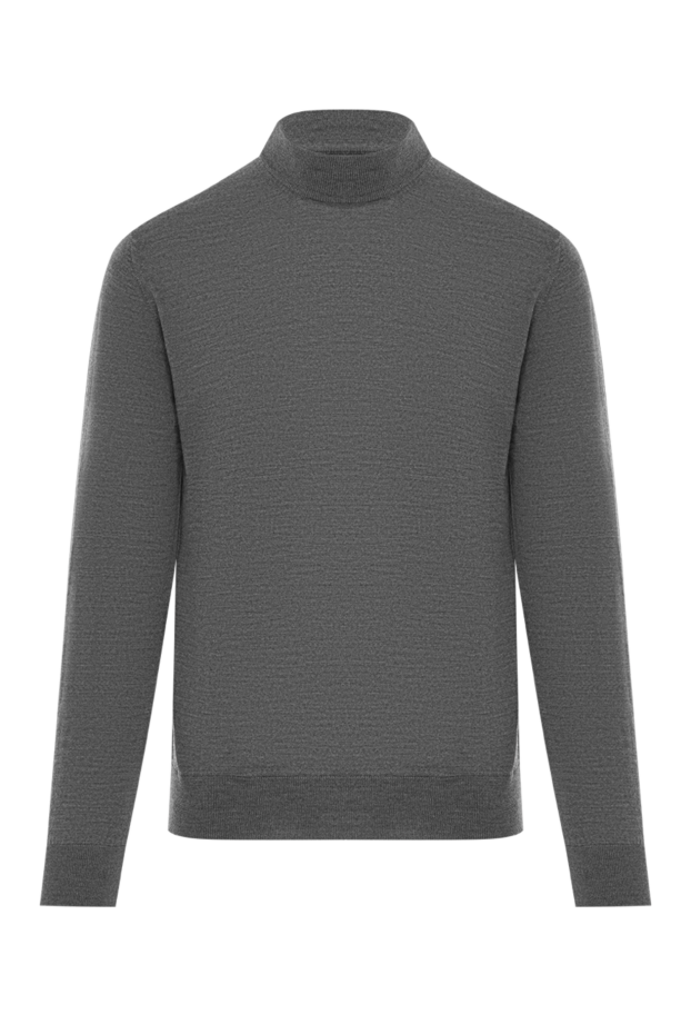 Cesare di Napoli men's grey wool turtleneck sweater 190464 - photo 1