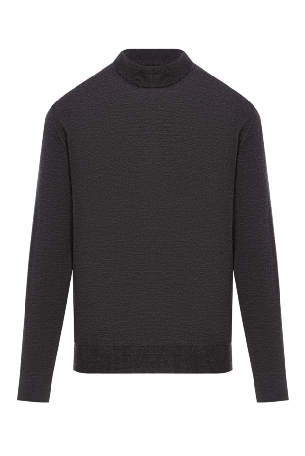 Cesare di Napoli dark grey textured knit wool jumper 190465 - photo 1