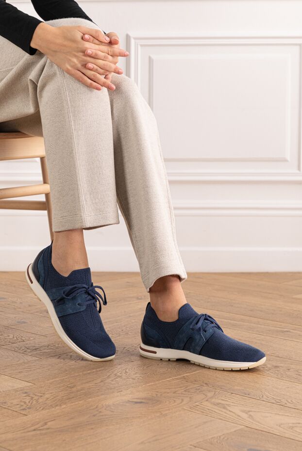 Loro Piana кросівки 360 lp lady flexy walk жіночі сині 190487 - фото 2