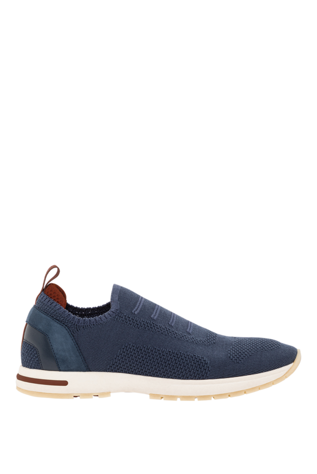 Loro Piana blue women's slip-on sneakers 360 lp flexy walk on an ultra-light sole 190489 - photo 1