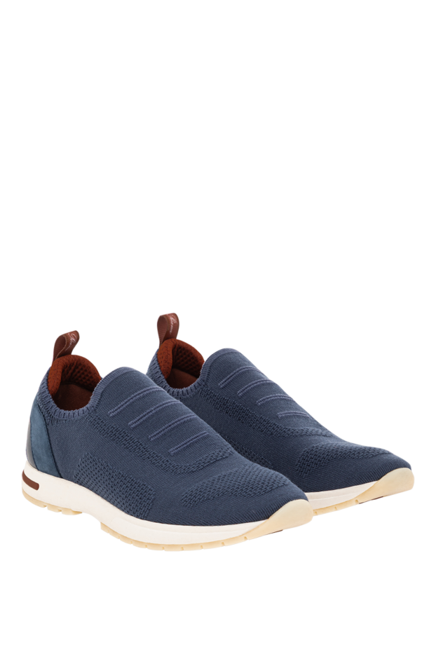 Loro Piana blue women's slip-on sneakers 360 lp flexy walk on an ultra-light sole 190489 - photo 3