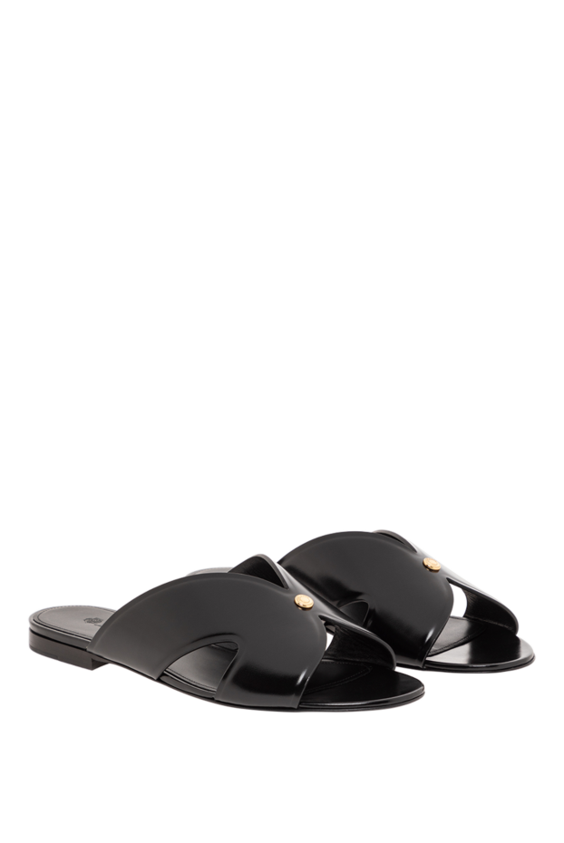 Loro Piana vera slippers flat black elegant sandals 190491 - photo 3