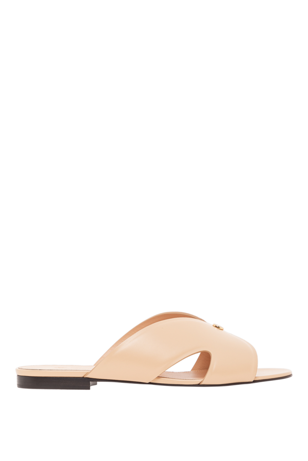 Loro Piana elegant vera flat sandals without straps beige 190492 - photo 1