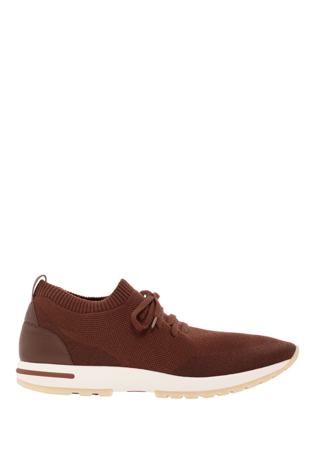Loro Piana men's 360 lp flexy walk wool brown sneakers 190501 - photo 1