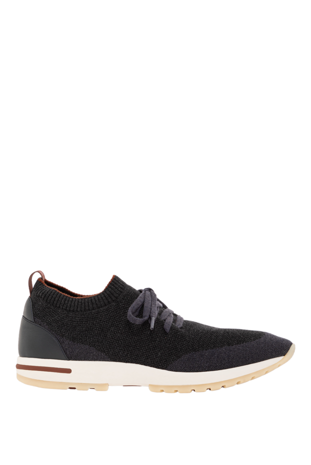 Loro Piana men's grey 360 lp flexy walk wool sneakers 190502 - photo 1