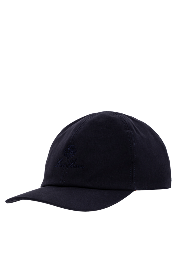 Loro Piana men's blue baseball cap made of cotton gabardine with water-repellent impregnation 190512 - photo 3