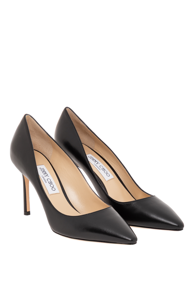 Jimmy Choo romy 85 black leather pointed toe shoes women 190520 - photo 3