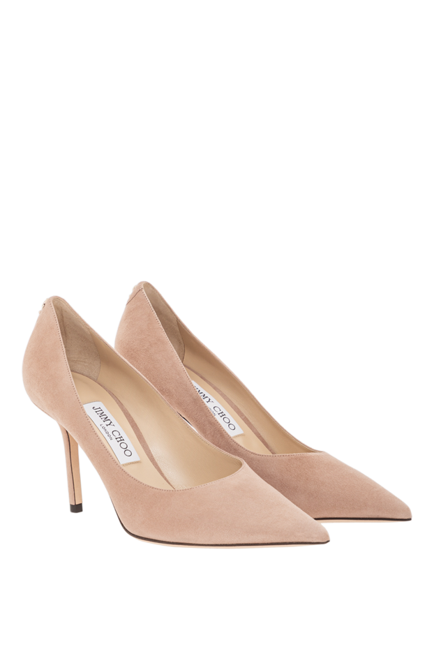 Jimmy Choo ballet suede pointed toe pumps with jc emblem 190522 - photo 3