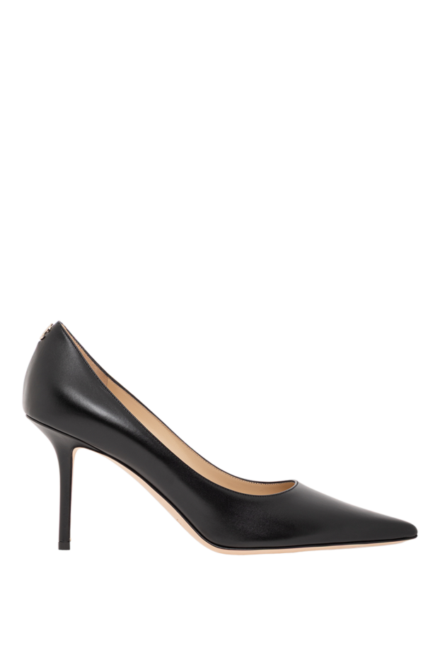 Jimmy Choo black calfskin shoes with jc emblem womens 190523 - photo 1