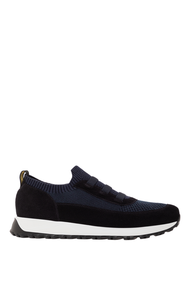 Doucal`s men's sneakers with suede inserts and textile upper 190537 - photo 1