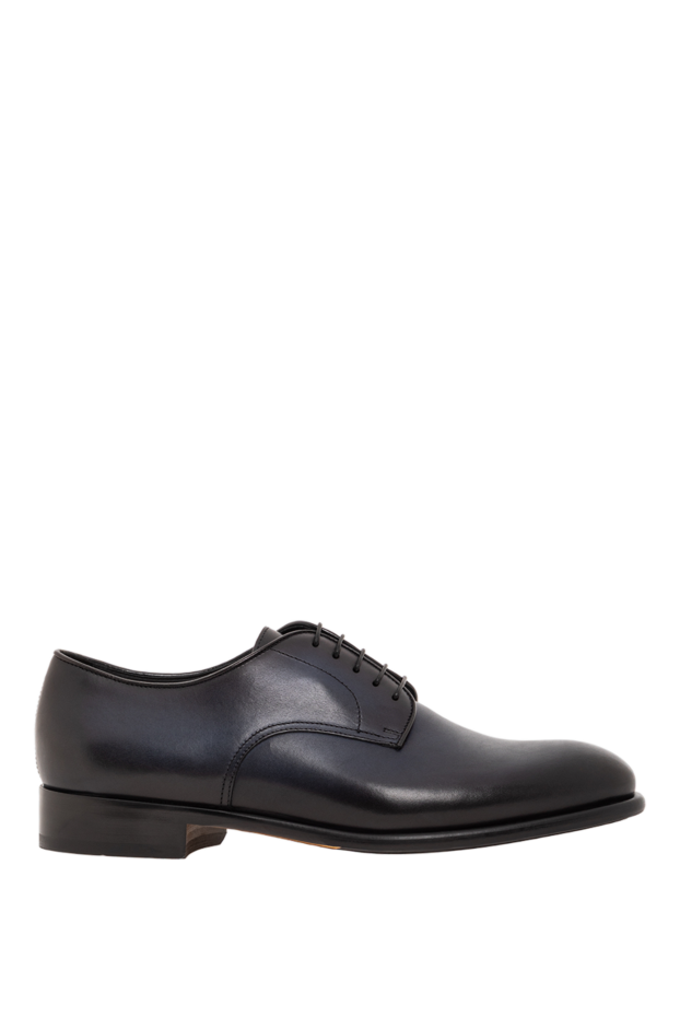 Doucal`s men's derby shoes made of genuine leather in blue 190543 - photo 1