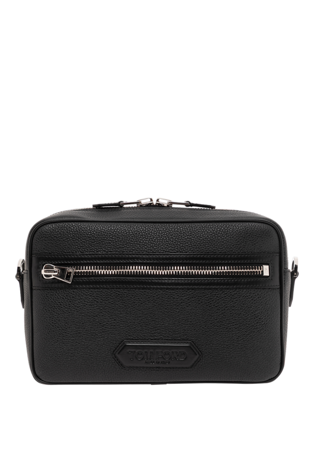Tom Ford medium size genuine black leather messenger bag 190545 - photo 1