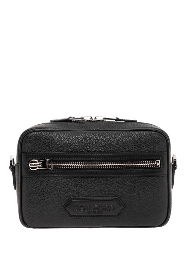 Tom Ford small messenger bag made of genuine black leather 190548 - photo 1