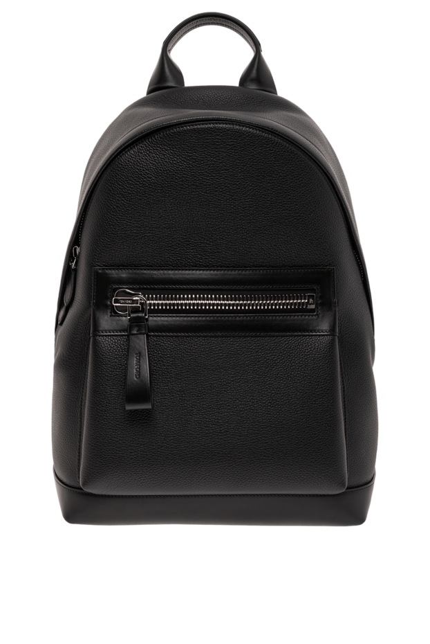 Buckley Backpack in Genuine Black Leather with Buckle - photo 1