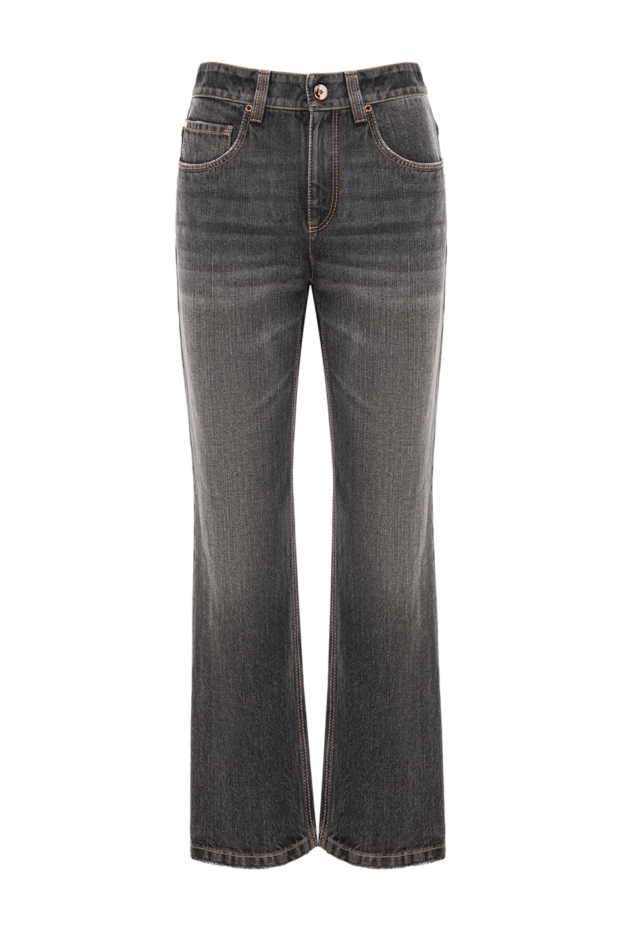 Brunello Cucinelli retro 5 pocket denim jeans with monil chain 190600 - photo 1