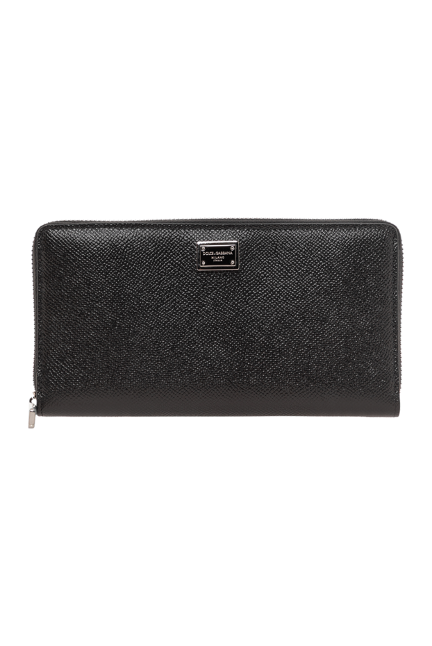 Dolce & Gabbana calfskin leather wallet with a branded plaque and all-around zip. 190669 - photo 1