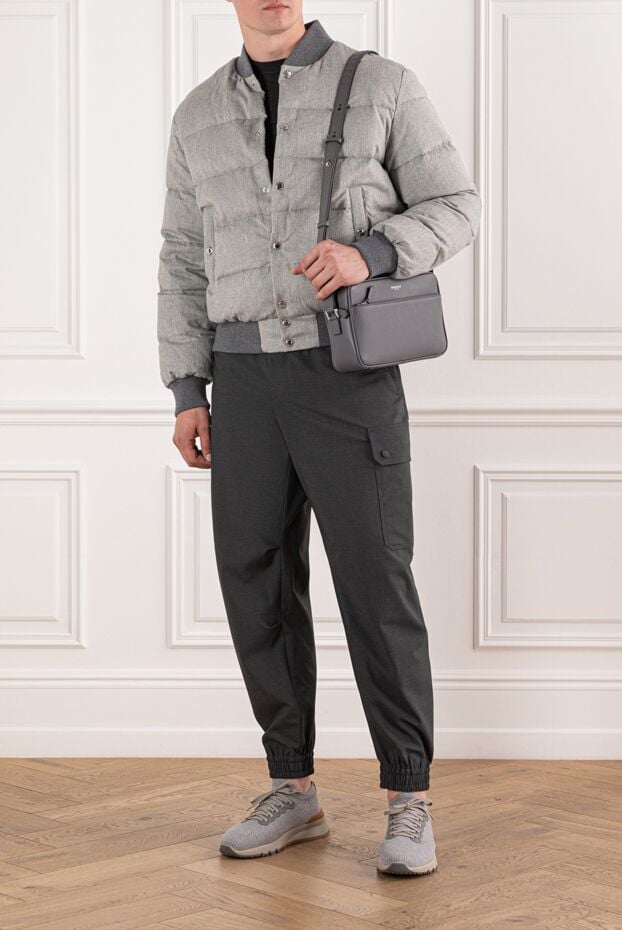 Dolce & Gabbana men's reversible, insulated, lined cotton jacket, gray 190678 - photo 3