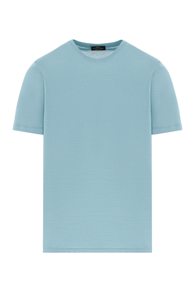 Cesare di Napoli a simple t-shirt in a soft blue shade made of soft cotton (markdown) 196911 - photo 1