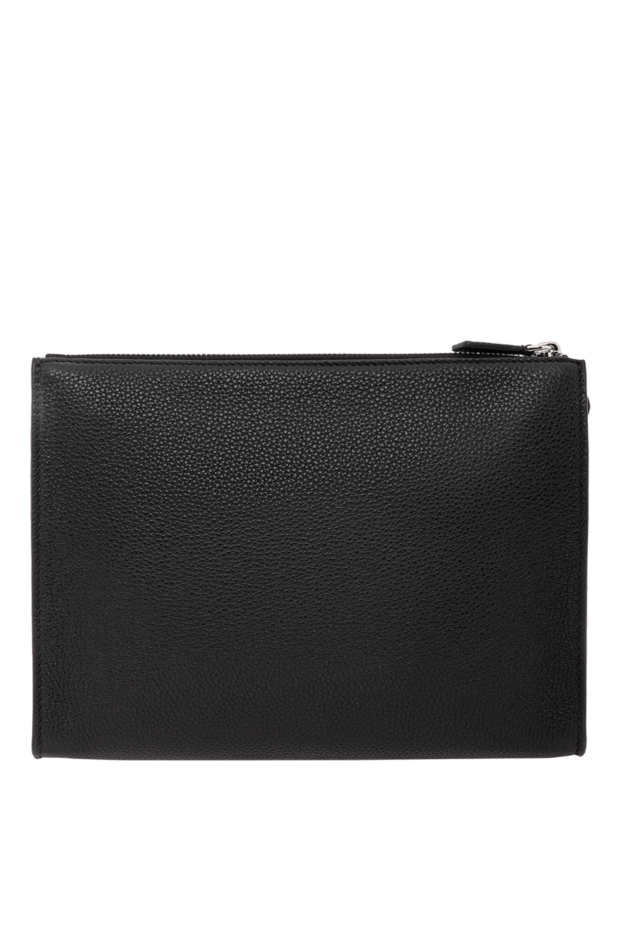 Serapian men's black cachemire leather clutch with mosaico trim 190818 - photo 3