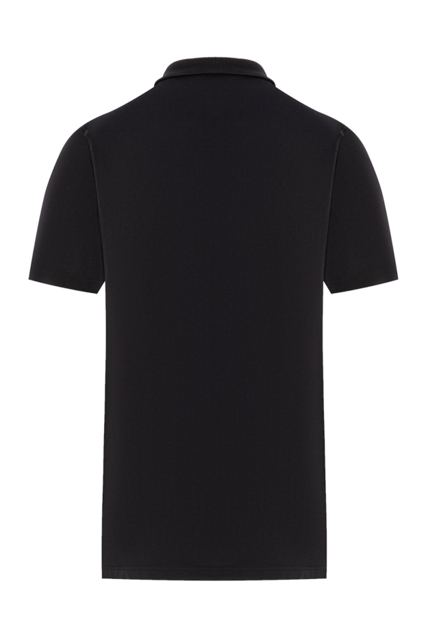 Gran Sasso basic black polo shirt with button-down collar 190821 - photo 2