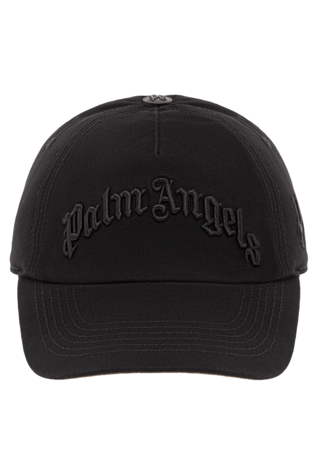 Palm Angels black cotton baseball cap with 3d embroidery 190851 - photo 1