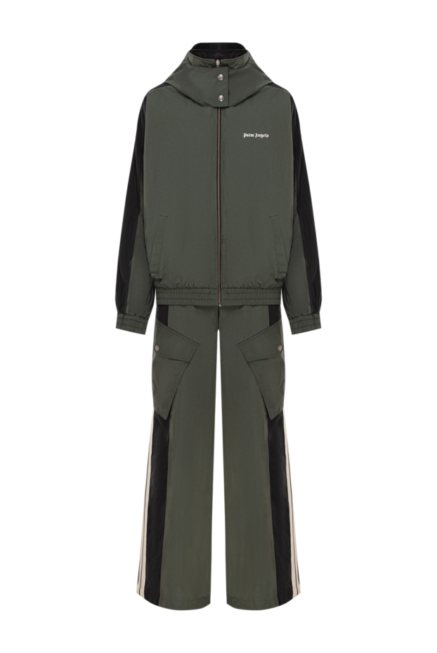 Palm Angels oversized green suit with stripes and voluminous pockets 190854 - photo 1