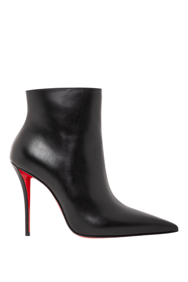 Christian Louboutin miss z booty women's black stiletto heel ankle boots made of black calfskin 190858 - photo 1