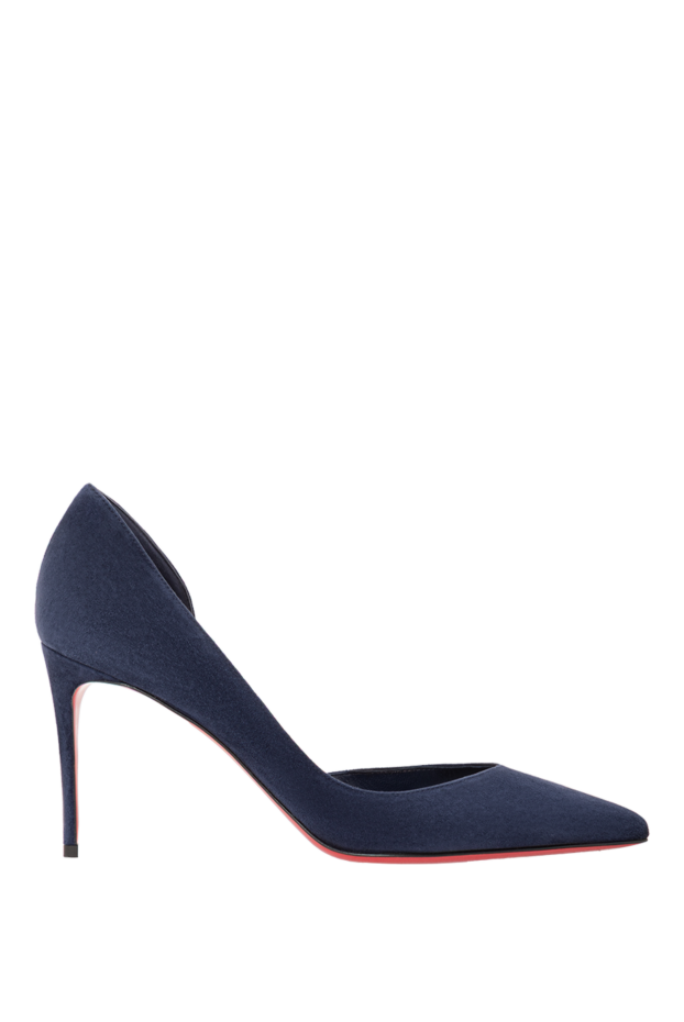 Christian Louboutin iriza pumps in dark blue zaffiro velvet 190863 - photo 1